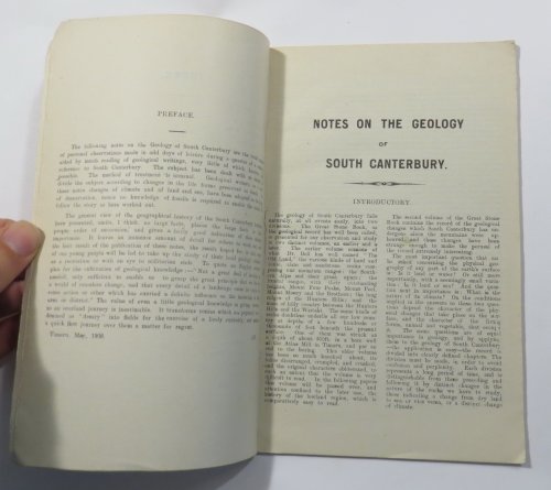 Notes on the Geology of South Canterbury