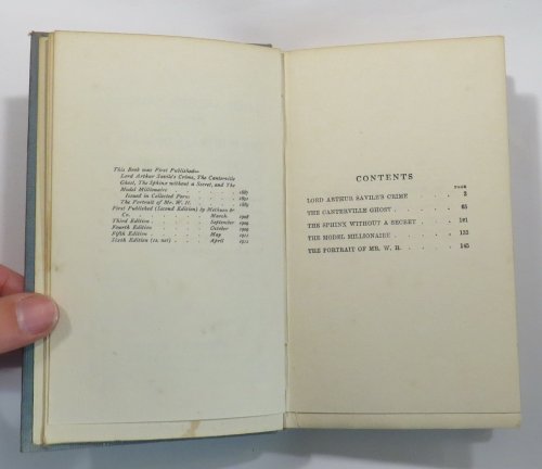 Lord Arthur Savile's Crime / The Portrait of Mr. W. H. and Other Stories