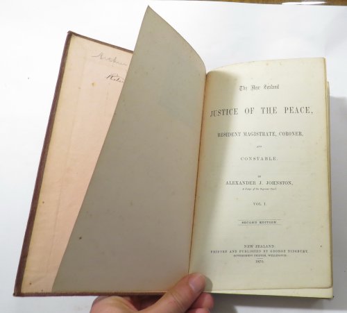 The New Zealand Justice of the Peace, Resident Magistrate, Coroner, and Constable. Vol. 1.