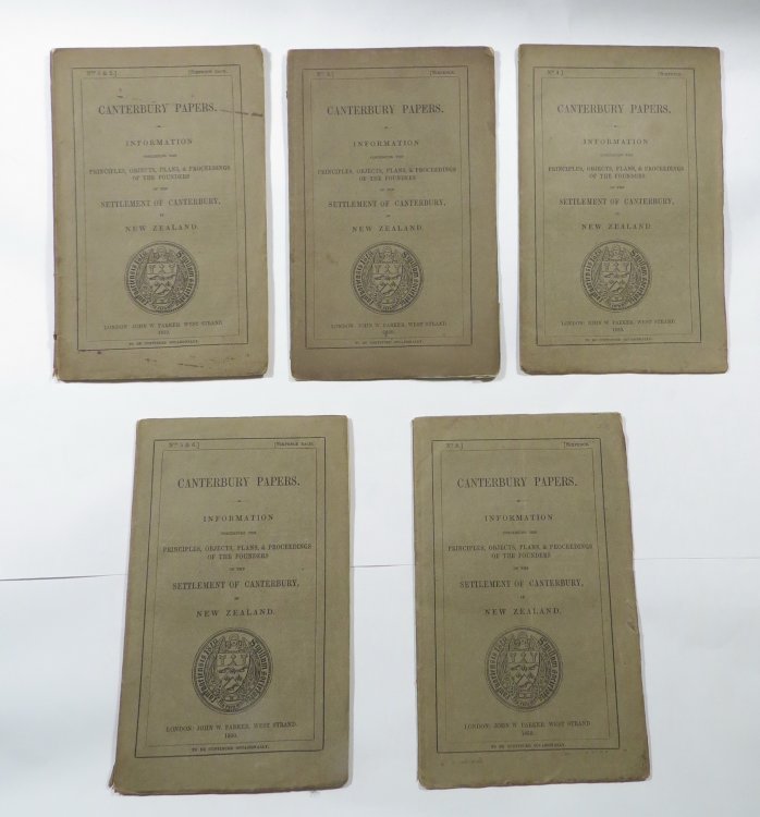 Canterbury Papers Numbers 1-6, 8