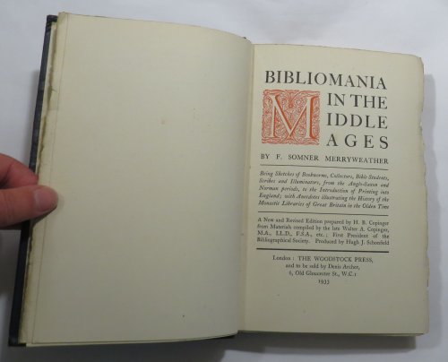 Bibliomania in the Middle Ages