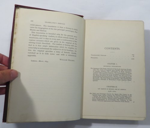 The Emancipation of South America : Being a Condensed Translation by William Pilling of The History of San Martin by General Don Bartolome Mitre
