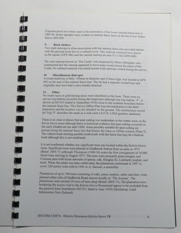 Historic Resources on Kelvin Grove Pastoral Lease - DOCDM-524874