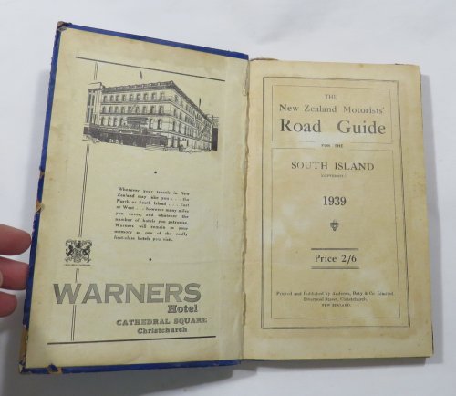 The New Zealand Motorists' Road Guide for the South Island 1939