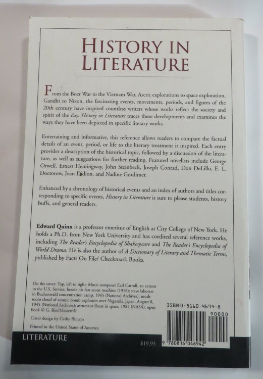 History in Literature : A Reader's Guide to 20th-Century History and the Literature It Inspired