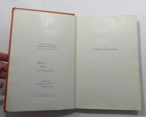 The Nature of the Chemical Bond and the Structure of Molecules and Crystals