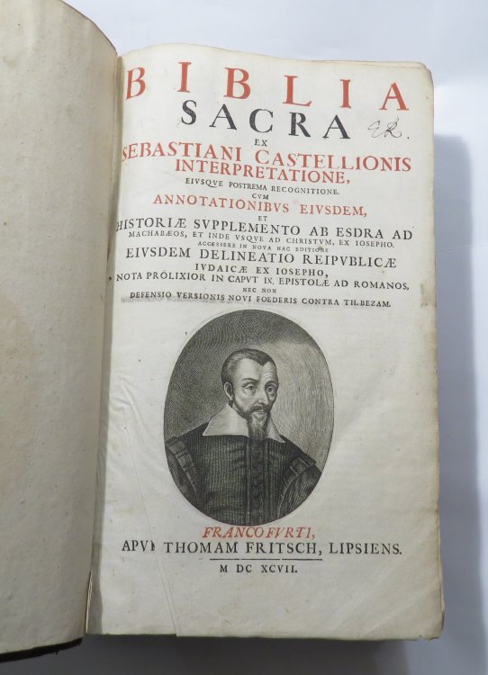 Biblia Sacra ex Sebastiani Castellionis Interpretatione [Bible in Latin]