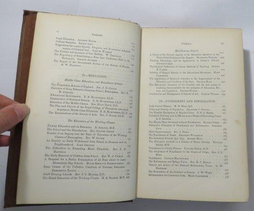 Transactions of the National Association for the Promotion of Social Science. 1857. Inaugural Addresses and Select Papers.