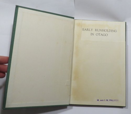 Early Runholding in Otago