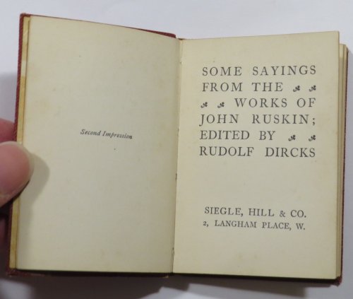 Some Sayings from the Works of John Ruskin