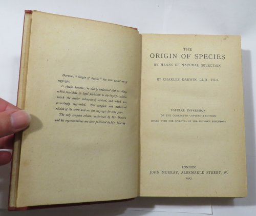 The Origin of Species by Means of Natural Selection
