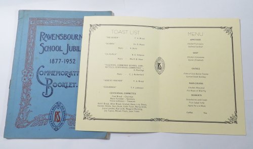 Ravensbourne School Jubilee 1877-1952 Commemorative Booklet
