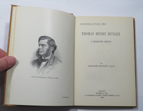 Thomas Henry Huxley : A Character Sketch