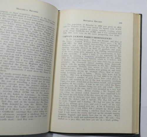 Historical Racing Records and Inauguration of the Racing and Trotting Clubs in Otago and Southland
