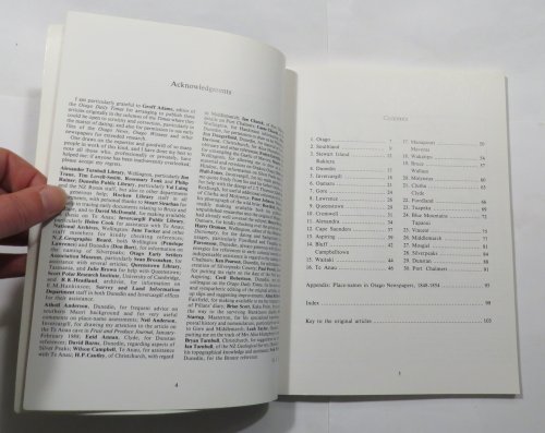 Names and Places in Southern New Zealand