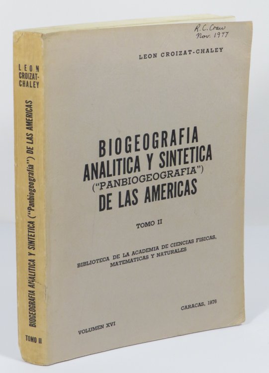 Biogeografia Analitica Y Sintetica (