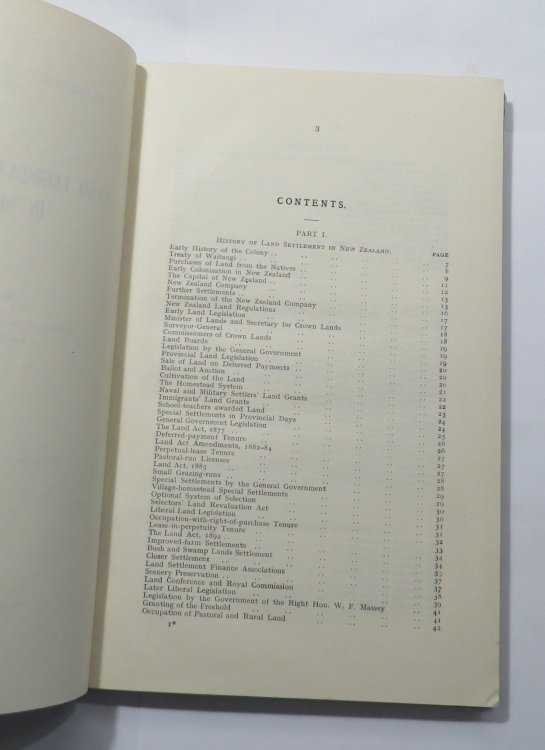 Land Legislation and Settlement in New Zealand [At head of title: 