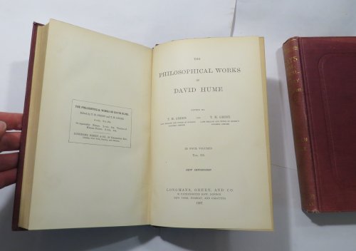 The Philosophical Works of David Hume [4 volumes, comprising 