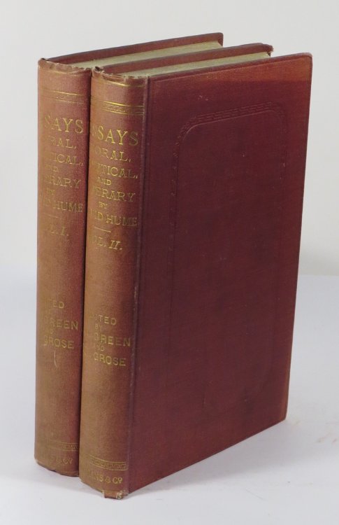 Essays Moral, Political, and Literary [2 volumes]