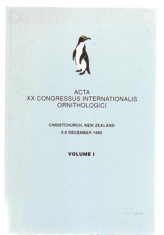 Acta XX Congressus Internationalis Ornithologici: Volume I - IV plus Supplement.