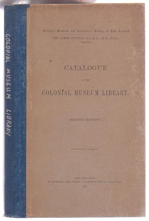 Catalogue of the Colonial Museum Library