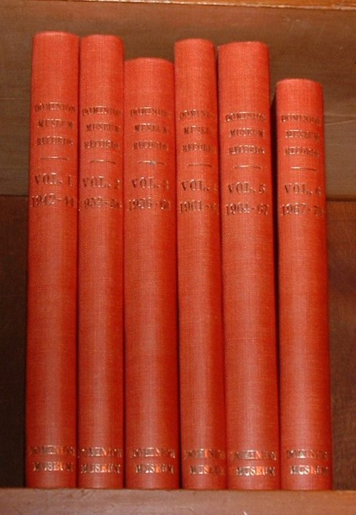 Records of the Dominion Museum. Volumes 1-6, 1942-1970.