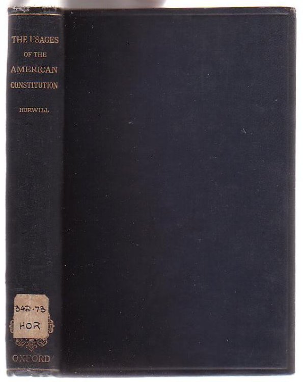 The Usages of the American Constitution