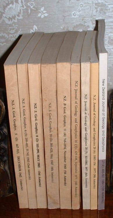 New Zealand Journal of Geology and Geophysics: Nine Special Antarctic Issues, First through Sixth and Eighth through Tenth.