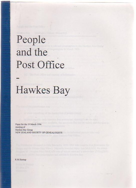 People And The Post Office - Hawkes Bay