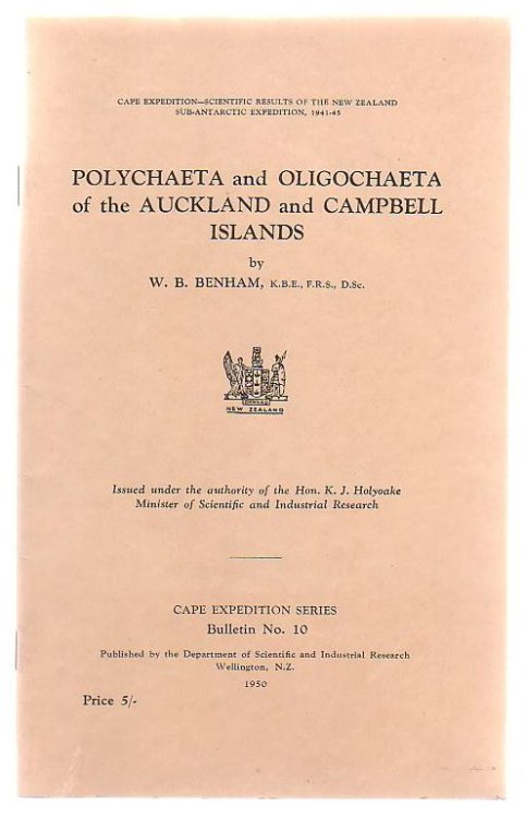 Polychaeta And Oligochaeta Of The Auckland And Campbell Islands