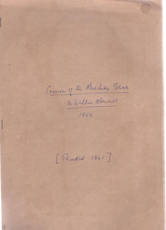 Papers Relative To The Cession Of The Murihiku Block, In The Province Of Otago In 1853