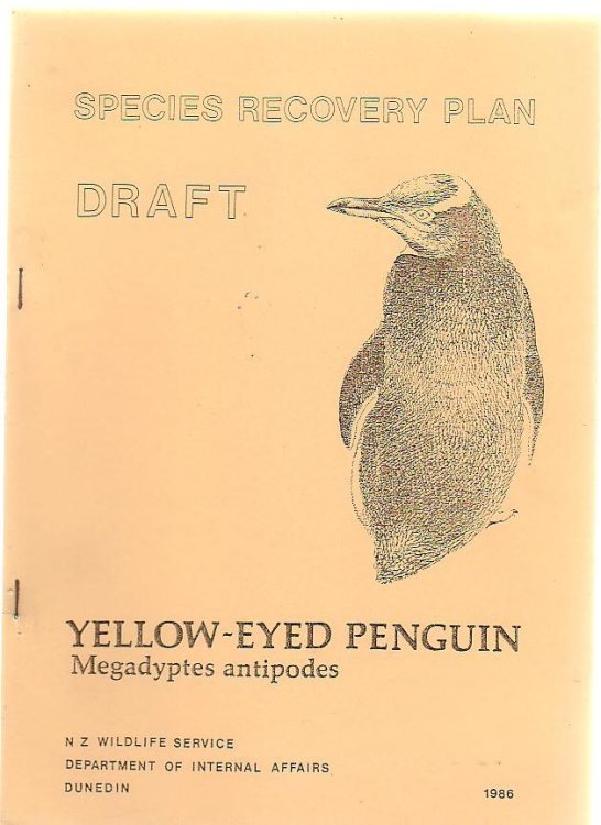 Species Recovery Plan Draft Yellow-Eyed Penguin Megadyptes Antipodes
