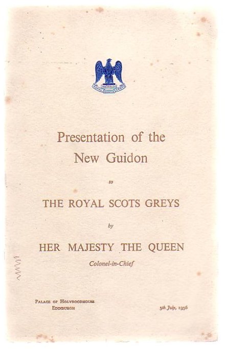 Presentation Of The New Guidon To The Royal Scots Greys By Her Majesty The Queen