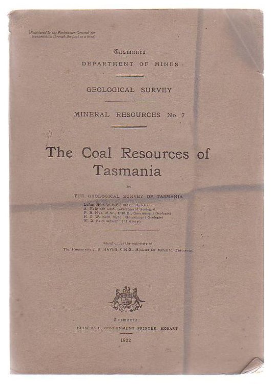 The Coal Resources Of Tasmania