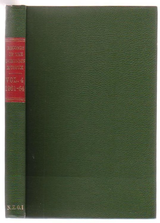 Records Of The Dominion Museum Volume 4 1961-64