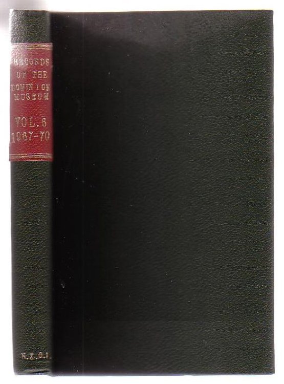 Records Of The Dominion Museum Volume 6 1967-70