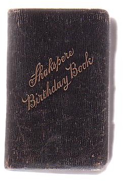The Shakspere Birthday Book With Quotations For Every Day Of The Year