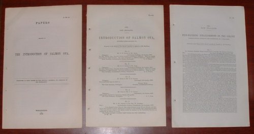 Papers Relating to the Introduction of Salmon Ova.