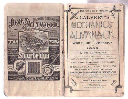 Calvert's Mechanics' Almanack And Workshop Companion For 1899