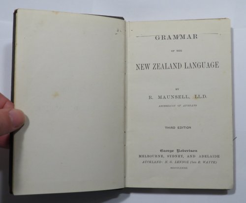 Grammar of the New Zealand Language