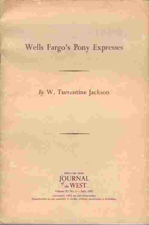 Wells Fargo's Pony Express