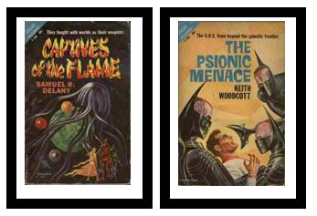 Captives of the Flame / The Psionic Menace - They fought with worlds as their weapons / - The S.O.S. from beyond the galactic frontier