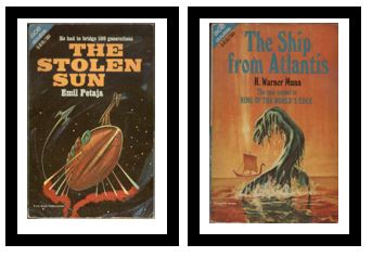 The Stolen Sun / The Ship from Atlantis - He had to bridge 100 generations / - Together they faced a menace as old as Atlantis itself, and fought to save Earth's peoples from the powers of ancient darkness.