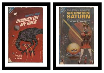 Invader on My Back / Destination: Saturn - They dared not look at the sky! / - When identical planet-kings meet, one must be a Saturnian!