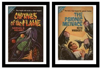 Captives of the Flame / The Psionic Menace - They fought with worlds as their weapons / - The S.O.S. from beyond the galactic frontier