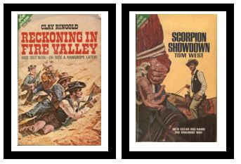 Scorpion Showdown / Reckoning in Fire Valley - He'd clear his name the Owlhoot way / - Ride out now - or ride a hangrope later!
