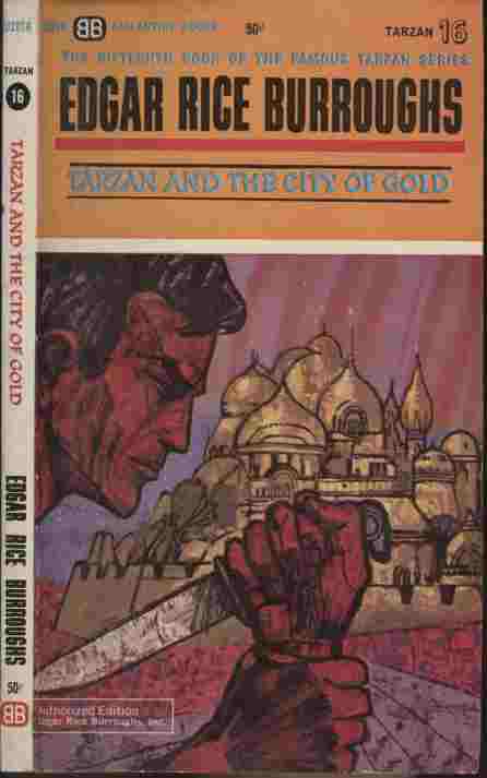 Tarzan and the City of Gold -- In the fabled land of Onthar lie the twin cities of Cathne and Athne - one a city of gold, the other a city of ivory. For generations the Cathneans and Athneans have warred with one another, using armies of trained lions and elephants.