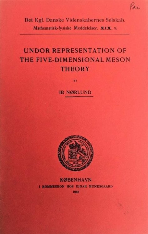 Image for Undor Representation of the Five-Dimensional Meson Theory. Undor Representation of the Five-Dimensional Meson Theory.