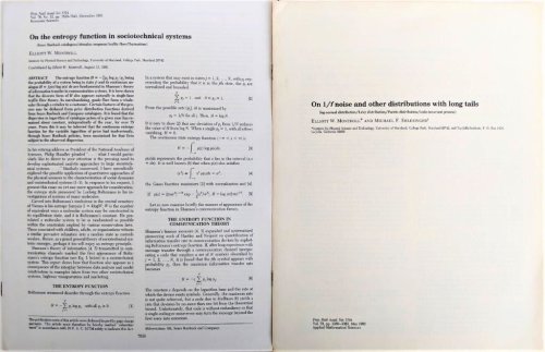 [2 offprints, including:] On the entropy function in sociotechnical systems.