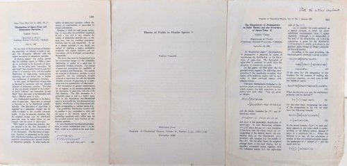 [3 offprints, including:] Theory of Fields in Finsler Spaces. I.